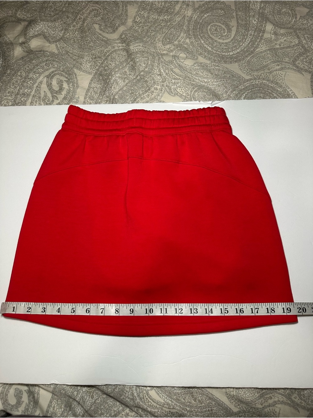 SPANX Women’s Red Air Essentials Knit Mini 15" Drawstring Waist Skort- Size XS - Picture 5 of 10